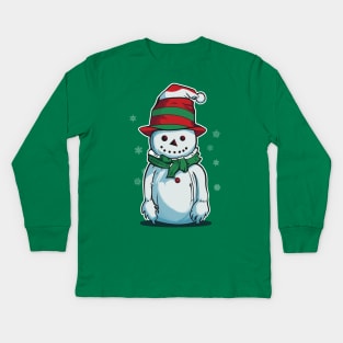 Ths Snowman Kids Long Sleeve T-Shirt